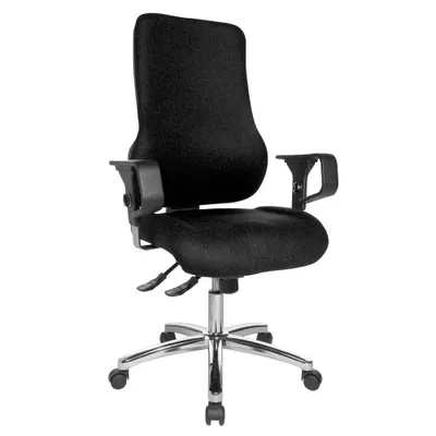 Produktbild von TOPSTAR Bürostuhl Sitness 55 SD69X L50 Stoff schwarz Gestell chrom
