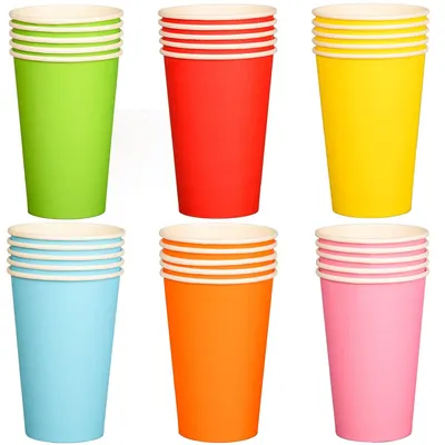 Immagine prodotto di Solidchoice - Set di 36 bicchieri di carta colorati da 48 ml, ideali per feste