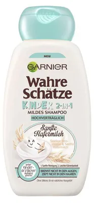 Zdjęcie produktu dla Garnier Wahre Schätze Szampon dla dzieci Mleko owsiane o wysokiej kompatybilności 250ml