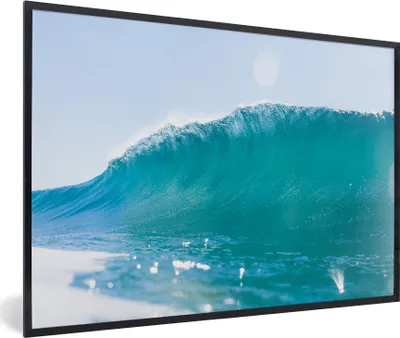 Produktbild von MuchoWow® MuchoWow® Gerahmtes Poster Golf - Meer - Sommer 90x60 cm - Poster mit zchwarzem Bilderrahmen - Fotorahmen - Foto-Plakat
