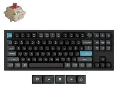 Immagine prodotto di Keychron Q3 Ultra 8K, cablato e wireless, Bluetooth, interruttore meccanico, QWERTY, LED RGB, nero