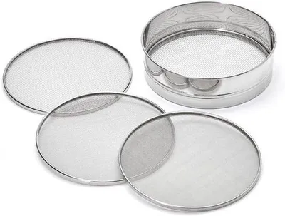 Image de Passoire en acier inoxydable avec tamis interchangeables - polyvalente - 4 pièces - Argent - Acier inoxydable