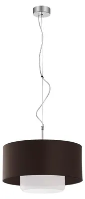 Obrázok produktu pre Závesná lampa AVEO v odtieni venge, 1xE27x40W, látka, rozmery: 80x35x35 cm, IP20, Jupiter