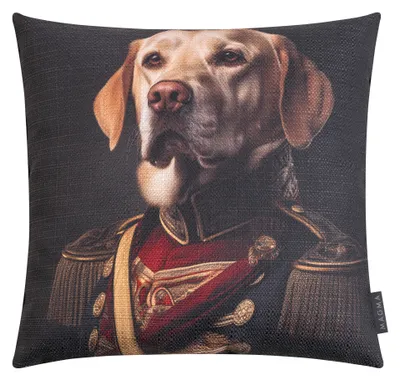 Produktbild von Magma Kissenhülle Snobby 'Hund' 45 x 45 cm Schwarz