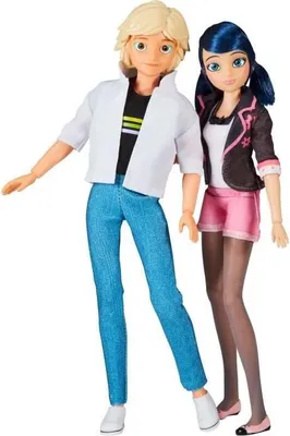 Produktbild von Puppen Pack, Bandai Miraculous Marinette & Adrien, 26 cm, 2 Stück