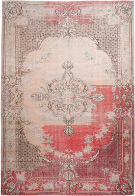 Produktbild von Qiyano Teppich orientalisch antik Vintage Ornamente Barock flach gewebt rot, 160 x 230 cm