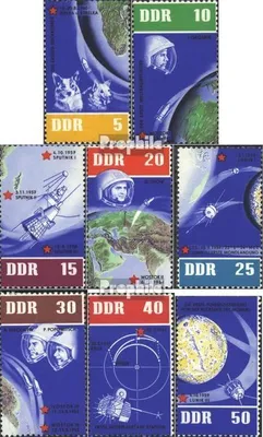 Produktbild von Briefmarken DDR 1962 Mi 926-933 (kompl.Ausg.) gestempelt 5 Jahre sowjetische Weltraumflüge
