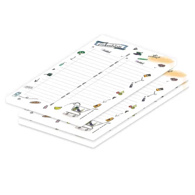 Produktbild von PRICARO Einkaufsliste "Comic", magnetisch, A5, 50 Blatt, 3 Stück