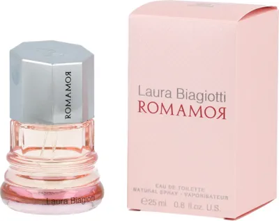 Produktbild von Laura Biagiotti RomamoR, Frauen, 25 ml, Nicht nachfüllbare Flasche, Beeren, Brombeeren, Jasmin, Magnolien, Orangenblüte, Kaschmirhölzer, Patschuli, Vanille
