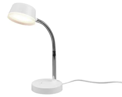 Obrázok produktu pre LED stolná lampa KIKO flexibilná, biely plast, výška 34 cm