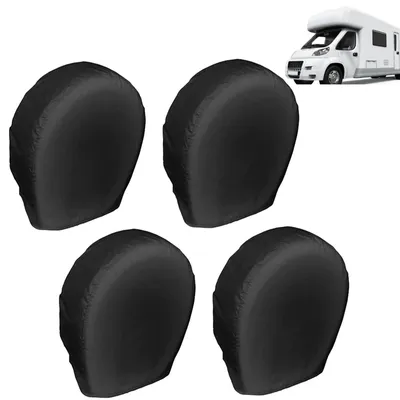 Image de Ensemble de 4 housses de roues étanches pour l'extérieur, protection UV