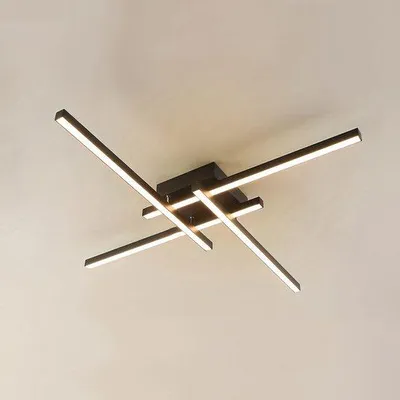 Zdjęcie produktu dla Lampa sufitowa LED do salonu, nowoczesna, minimalistyczna, prosta, biała, niewielka.