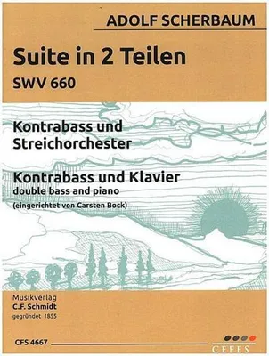 Produktbild von Suite in 2 Teilen SWV660 für Kontrabass und Streichorchesterfür Kontrabass und Klavier