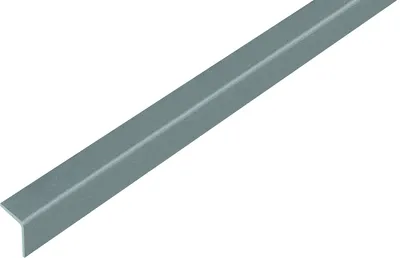 Image de Alberts 432928 Cornière, autocollante, plastique, gris métallisé, 1000 x 20 x 20 mm