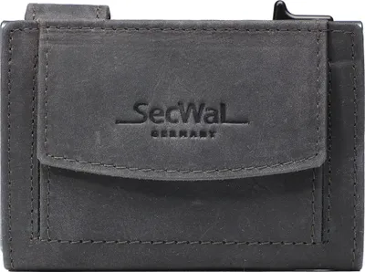 Produktbild von SecWal SW2HUNTER-30, Braun, Aluminium, Leder, Einfarbig, Tasche, Knopf, Reißverschluss, 80 g
