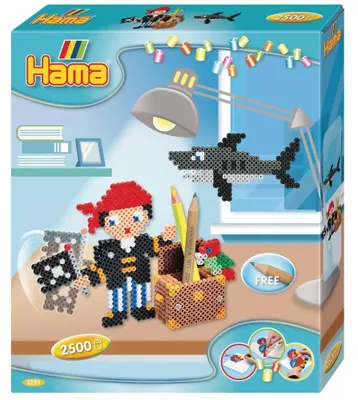 Obrázok produktu pre HAMA nažehľovacie korálky midi "Pirate fun" darčekové balenie