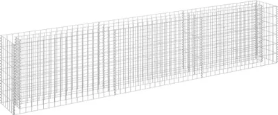 Image de Lit surélevé à gabion Acier galvanisé 270x30x60 cm