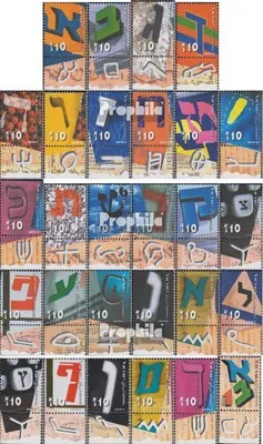 Produktbild von Briefmarken Israel 2001 Mi 1580-1607 mit Tab (kompl.Ausg.) FDC Die hebräische Schrift