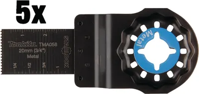Zdjęcie produktu dla Brzeszczot do cięcia wgłębnego Makita 20 mm TMA058 5 szt. B-64923-5