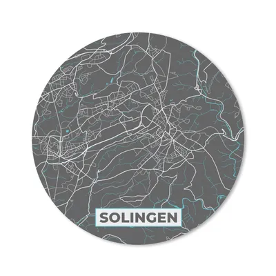 Produktbild von MuchoWow® Mauspad Mousepad Stadtplan - Solingen - Deutschland - Karte 20x20 cm - Mousepads - Maus Mat - Pad - Mausunterlage - Schreibtischmatte