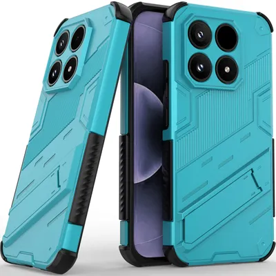 Produktbild von Armor Hülle für Xiaomi 17 Hybrid PC TPU Bumper Stoßfestes Schutzhülle mit Standfunktion Blau