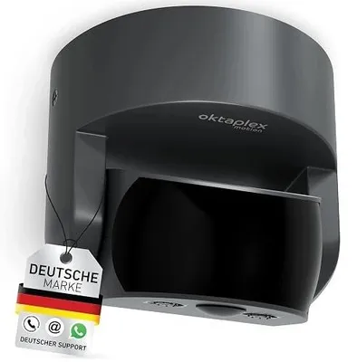 Zdjęcie produktu dla Czujnik ruchu zewnętrzny IP65 obrotowy antracyt 180 pir zmierzchu