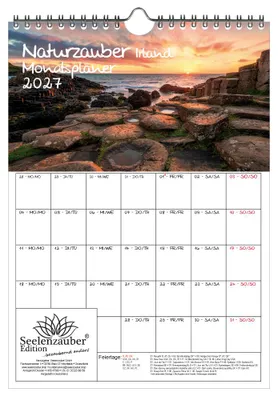 Produktbild von Naturzauber Irland Planer DIN A4 Kalender für 2027 Natur Reise Land Urlaub - Seelenzauber