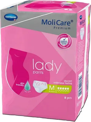 Produktbild von MoliCare® Karton Lady Pants Inkontinenz-Unterhose Saugstärke 5 Tropfen M