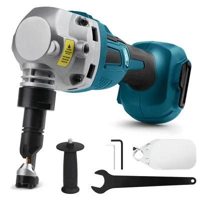 Produktbild von 800W Kabellose Akku-Knabber Blechknabber Kompatibel mit Maikita 18V Akku 2200 U/min Bürstenlose Blechschere Elektrisch Nibbler