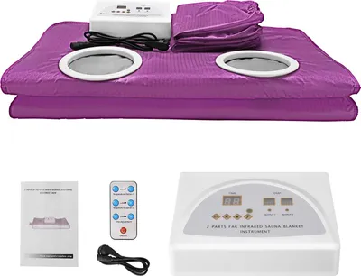 Produktbild von Tragbare Sauna-Decke, Fernbedienung, Effektive Entgiftung, LILA, L