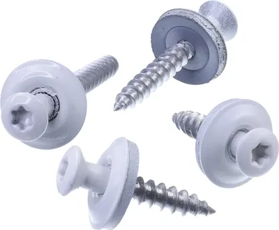 Produktbild von SECCARO Spenglerschraube 4,5 x 60 mm, RAL 9010 reinweiß, Edelstahl A2, EPDM-Dichtscheibe 15 mm, TX / Innensechsrund, 75 Stück
