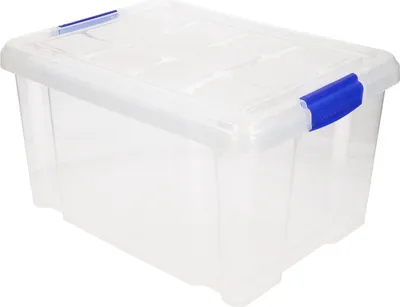 Produktbild von PlasticForte Aufbewahrungsbox mit Deckel - 5L - transparent - Kunststoff