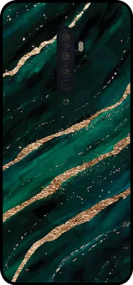 Produktbild von Smartphonica Telefon Fall geeignet für Oppo Reno2 mit Marmor-Druck - TPU zurück Abdeckung Fall Marmor-Design - Grün Gold