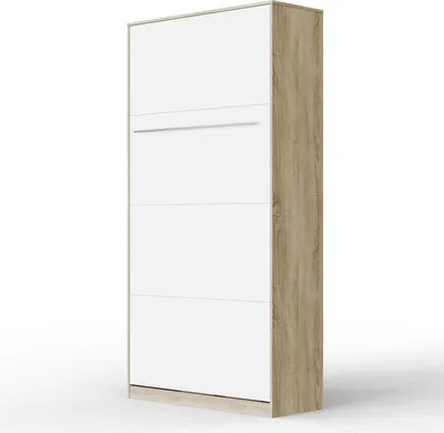 Produktbild von SMARTBett Schrankbett Standard  Eiche Sonoma/Weiss 90 Vertikal