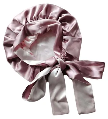 Produktbild von INF Doppellagige Seide Schlafhaube - Weich, Bequem & Fördert den Schlaf Rosa