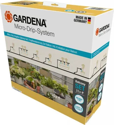 Produktbild von Gardena MDS Tropfbewässerung Set Balkon (15 Pflanzen)