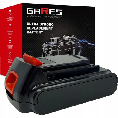 Zdjęcie produktu dla GARES Akumulator Bateria do Black Decker BL1518 | 18 V | Seria Wzmocniona High-Performance | Wysoka Moc