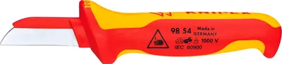 Image de Knipex couteau à câble longueur 180mm isolé VDE longueur de lame 150mm SB - 98 54 SB