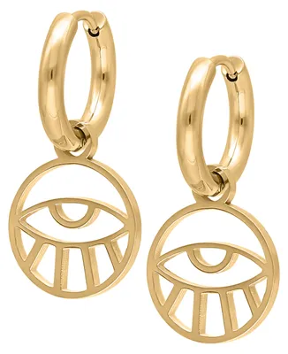 Produktbild von Wildcat Ohrringe - Little Eye Hoops - Gold - Chirurgenstahl 316L - wasserfest, langlebig, hautverträglich, Gold
