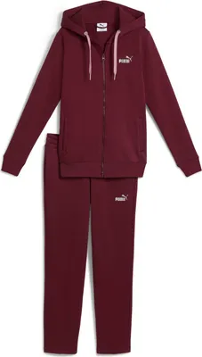 Produktbild von PUMA Metallic Hooded Sweat Suit Damen rot M