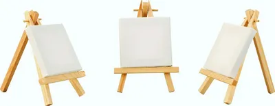 Produktbild von 10 Mini Keilrahmen Leinwand auf Staffelei Malen  Basteln