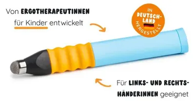 Produktbild von Edurino Ergonomischer Eingabestift, Edurino, Blau, Kunststoff, Universal, 1 Stück(e)