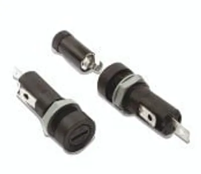 Zdjęcie produktu dla Oprawka bezpiecznikowa ESKA, 502640, do bezpiecznika miniaturowego 5 x 20 mm, 20A, 250V AC, instalacja
