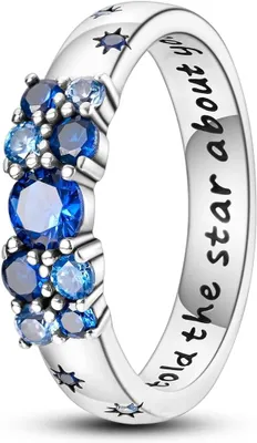 Imagen del producto de Anillo de plata de ley 925 con circonita, de tamaño ajustable, para mujer