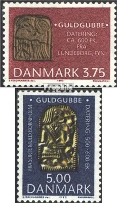 Produktbild von Briefmarken Dänemark 1993 Mi 1046-1047 (kompl.Ausg.) postfrisch Archäologische Funde