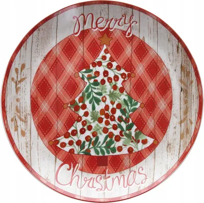 Produktbild von Tognana Porcellane Natale, Servierplatte, Porzellan, Mehrfarbig, Rund, 30,5 cm, 35 mm