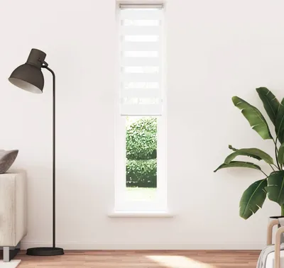Produktbild von "2024"Moderne Zebrarollo Weiß 40x230 cm Stoffbreite 35,9 cm Polyester - Rollos DE113253