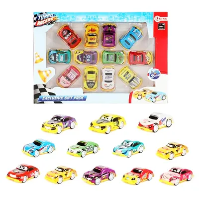 Produktbild von Mini RENNAUTO "TURBO RACERS" 12er-Set Rallye Spielzeugautos mit Rückzug Rennwagen Auto 54