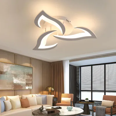 Produktbild von Comely Deckenlampe LED Wohnzimmer, 52cm 36W LED Lampen Deckenleuchte, Moderne Bl