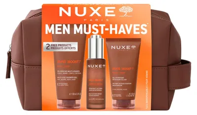 Imagen del producto de Kit de descubrimiento Nuxe Men: Sérum (30 ml), gel de ducha (100 ml) y gel-crema (50 ml)